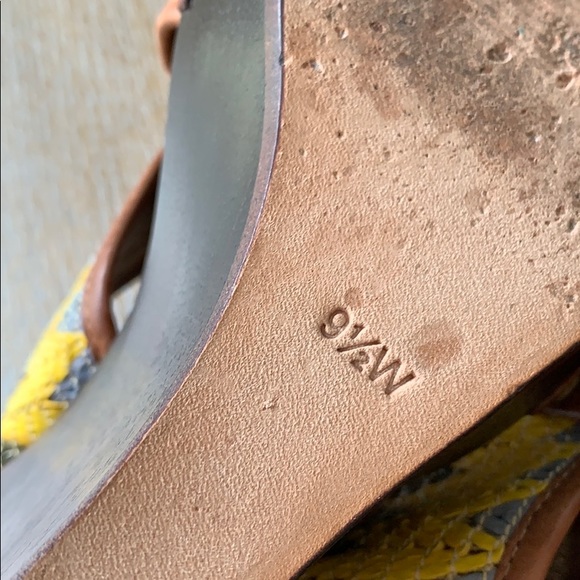 DIANE VON FURSTENBERG Woven Moore Crisscross Wedge 9.5 - Picture 11 of 13